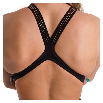 Swimsuit Woman Speedo End Junglebeast Pl Ribbonb 1P Black