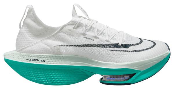 Chaussures de Running Nike Air Zoom Alphafly Next% Flyknit 2 Blanc Vert