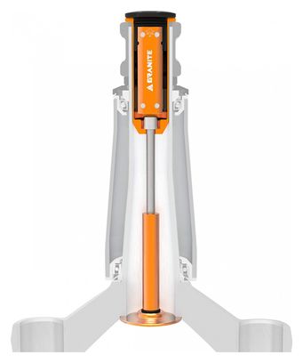 Granit-Design-Multi-Tool mit 30 mm orangefarbener Bodenkappe