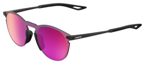 Gafas 100% Legere Round Soft Tact Negro-Morado Espejo