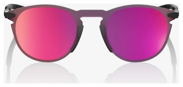 Gafas 100% Legere Round Soft Tact Negro-Morado Espejo