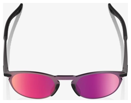 Gafas 100% Legere Round Soft Tact Negro-Morado Espejo