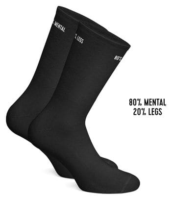 Çois '80% Mental 20% Legs' Socks Black