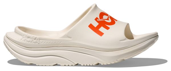 Hoka Ora Athletic Slide Recovery Shoes White/Red Unisex