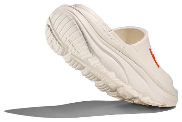 Hoka Ora Athletic Slide Recovery Shoes White/Red Unisex