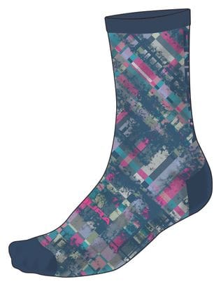 Endura Limited Edition Patchwork Sokken Blauw