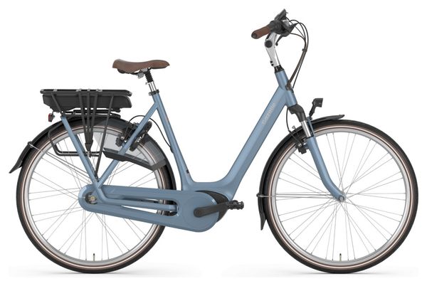 Vélo de Ville Électrique Gazelle Orange C7+ HMB H7 Shimano Nexus 7V 300Wh Bleu Clair 2020