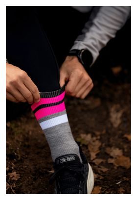 Incylence Merino Light Strive Sokken Grijs/Roze