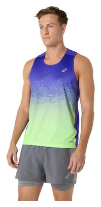 Débardeur Asics Road Fade Violet/Vert Homme