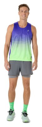 Débardeur Asics Road Fade Violet/Vert Homme