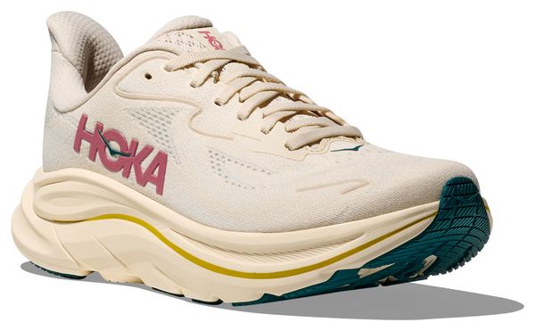 Chaussures Running Hoka Clifton 10 Beige/Rose Femme