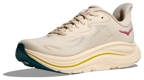 Chaussures Running Hoka Clifton 10 Beige/Rose Femme