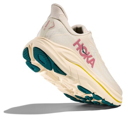 Chaussures Running Hoka Clifton 10 Beige/Rose Femme