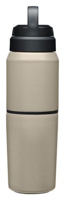 Bouteille Isotherme 2-en-1 Camelbak Multibev 500 ml dont tasse 350ml Beige