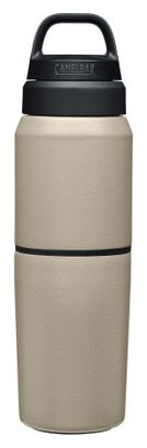 Bouteille Isotherme 2-en-1 Camelbak Multibev 500 ml dont tasse 350ml Beige
