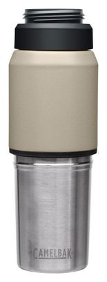 Bouteille Isotherme 2-en-1 Camelbak Multibev 500 ml dont tasse 350ml Beige