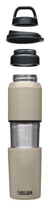 Bouteille Isotherme 2-en-1 Camelbak Multibev 500 ml dont tasse 350ml Beige