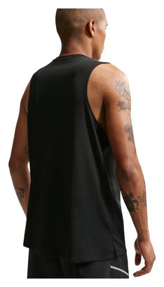 Canotta Nike Miler nera da uomo