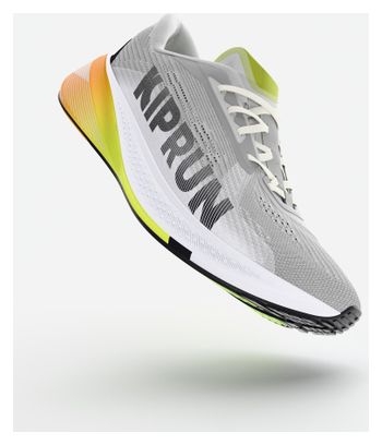 Kiprun Kipcore Premium hardloopschoenen grijs/geel voor heren