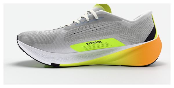 Kiprun Kipcore Premium hardloopschoenen grijs/geel voor heren
