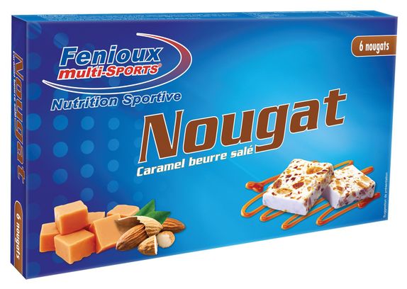 Nougat FENIOUX MULTI-SPORTS Caramel Beurre salé 6x20g