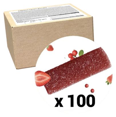 Box Pâtes de Fruits Decathlon Nutrition Fraise/Cranberries 100x25g