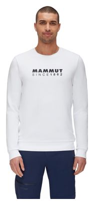 Suéter de manga larga con logo de cuello redondo Mammut Blanco