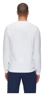 Suéter de manga larga con logo de cuello redondo Mammut Blanco