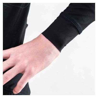 Maillot de Cyclisme Hiver Manches Longues ORDINO Noir/Rouge