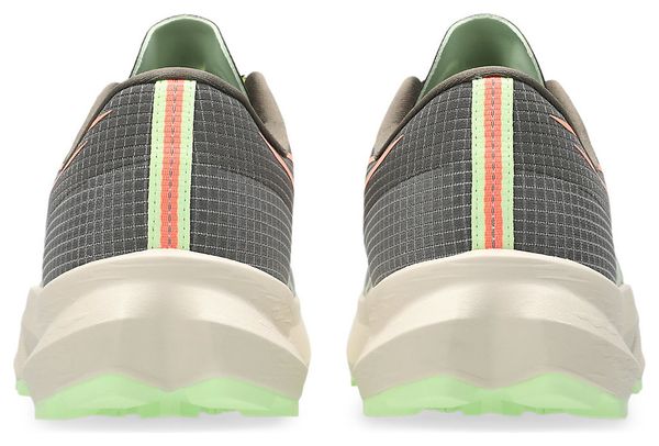 Asics Fuji Lite 7 trailschoenen, kaki/geel, unisex