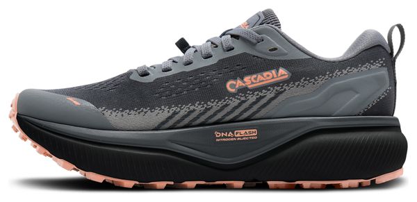 Scarpe da trail Brooks Cascadia 20 Grigio/Rosa Donna