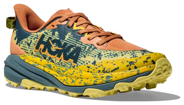 Zapatillas de trail Hoka Speedgoat 6 Youth Amarillo/Naranja/Azul Niño