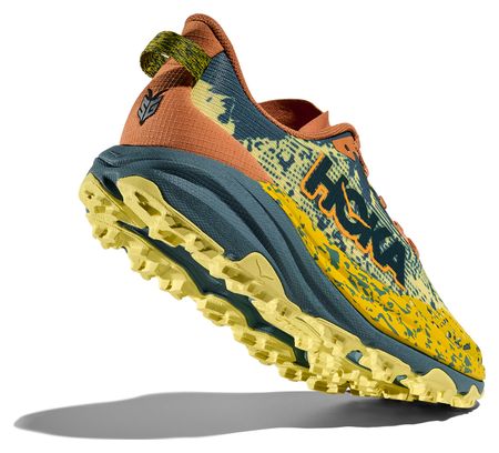 Zapatillas de trail Hoka Speedgoat 6 Youth Amarillo/Naranja/Azul Niño