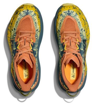 Zapatillas de trail Hoka Speedgoat 6 Youth Amarillo/Naranja/Azul Niño