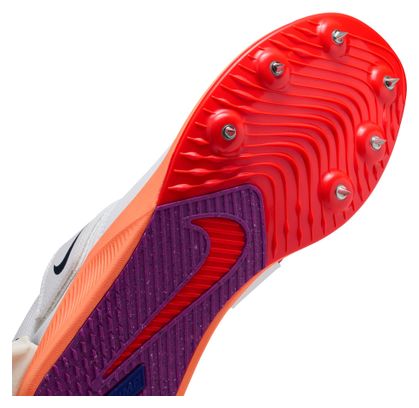 Nike Zoom Rival Springen Baan &amp; Veld Schoenen Wit/Rood Unisex