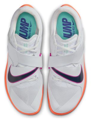 Nike Zoom Rival Springen Baan &amp; Veld Schoenen Wit/Rood Unisex