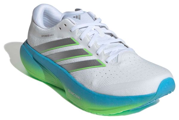 Chaussures Running adidas Supernova Rise 3 Blanc/Bleu/Vert Homme
