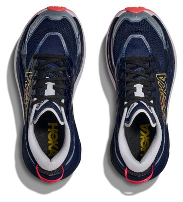 Hoka Mafate 5 Trail Running Shoes for Women, Blue/Red