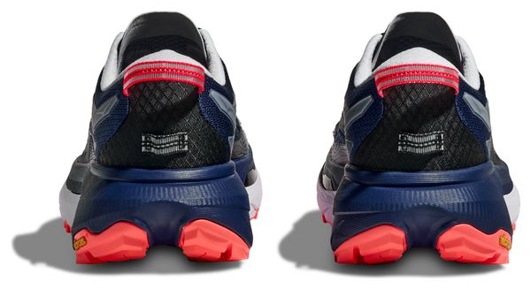 Hoka Mafate 5 Trail Running Shoes for Women, Blue/Red