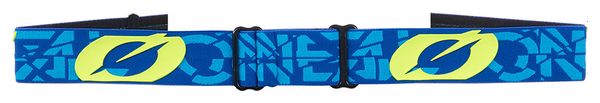 Masque O'Neal B-20 Strain V.22 Bleu/Jaune - Ecran Gris