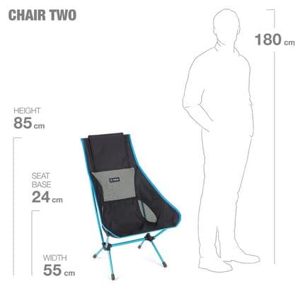 Chaise Pliante Ultralight Helinox Chair Two Noir