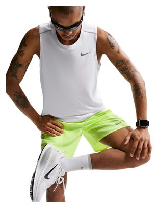 Canotta Nike Miler bianca da uomo