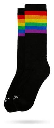 Rainbow Pride Black - Chaussettes Sport Coton Performance