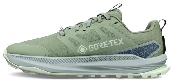 Altra Lone Peak 9+ GTX Trail Running Shoes, Green/Orange, Women's