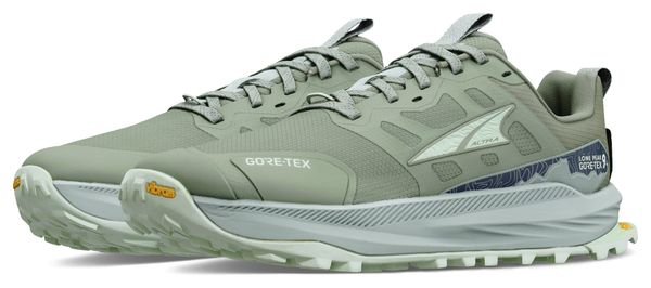 Altra Lone Peak 9+ GTX Trail Running Shoes, Green/Orange, Women's