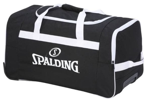 SPALDING Sac de sport a roulettes souple - 80 L - 2 roues - Noir