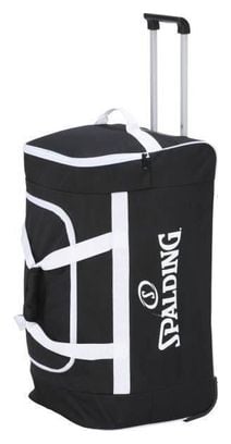 SPALDING Sac de sport a roulettes souple - 80 L - 2 roues - Noir