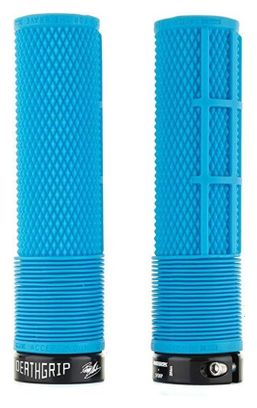 Paire de Grips DMR Brendog DeathGrip Flangeless Bleu 