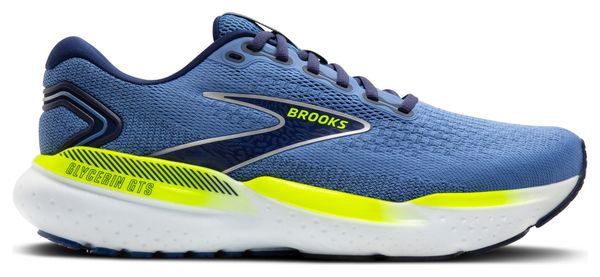 Zapatillas de Running Brooks Glycerin GTS 21 Azul/Amarillo, Hombre