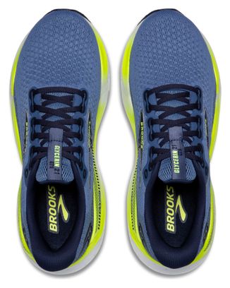 Chaussures Running Brooks Glycerin GTS 21 Bleu/Jaune Homme 